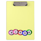 Bingo Lovers Personalisiert Lucky Bingo Board Klemmbrett (Vorderseite)