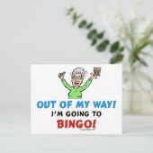 Bingo Lovers Postkarte (Stehend Vorderseite)