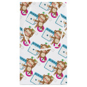 Bingo Monkey kleine Geschenktasche Geschenktüte (Rückseite)