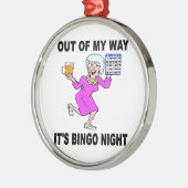 BINGO-NACHT SILBERNES ORNAMENT (Links)