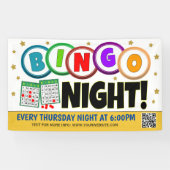 Bingo Night Banner mit qr Code (Horizontal)