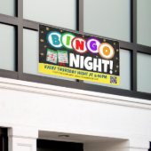 Bingo Night Banner mit qr Code (Äußeres Gebäude)