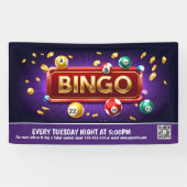 Bingo Night Banner PTO PTA Kirche Banner (Horizontal)