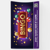 Bingo Night Banner PTO PTA Kirche Banner (Vertikal)