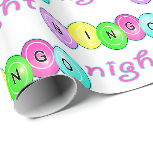 Bingo Night Bingo Balls Geschenkpapier (Rolleneckpunkt)