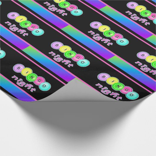 Bingo Night Bingo Balls Geschenkpapier (Ecke)