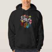 Bingo Night Bingo Player Lotterie Gewinner Glückss Hoodie (Vorderseite)