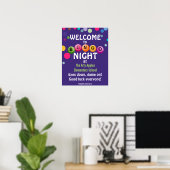 Bingo Night Willkommensposter Eye Down Game On Poster (Heimbüro)