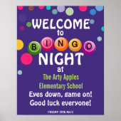 Bingo Night Willkommensposter Eye Down Game On Poster (Vorne)