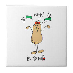 Bingo-Nuss-T-Shirts und Geschenke Fliese