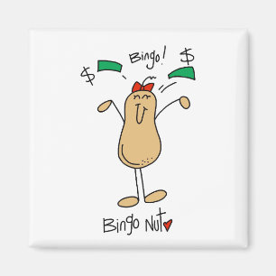 Bingo-Nuss-T-Shirts und Geschenke Magnet