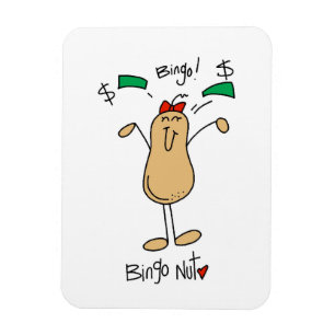 Bingo-Nuss-T-Shirts und Geschenke Magnet