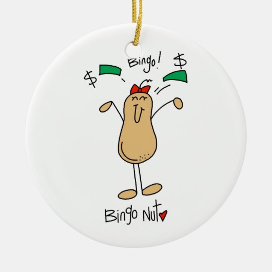 Bingo Nut T - Shirt und Geschenke Keramikornament (Vorne)