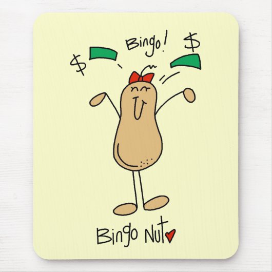 Bingo Nut T-Shirts und Geschenke Mousepad (Vorne)