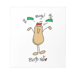 Bingo Nut T-Shirts und Geschenke Notizblock