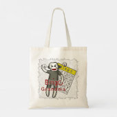 Bingo Oma Tote Bag Tragetasche (Rückseite)