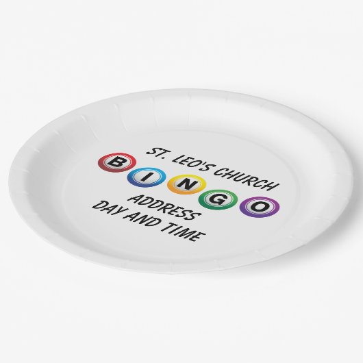 BINGO Paper-Teller Pappteller (Schrägansicht)
