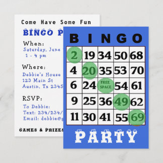 BINGO-Party Einladung