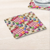 Bingo Party Rechteckiger Pappuntersetzer (angewinkelt)