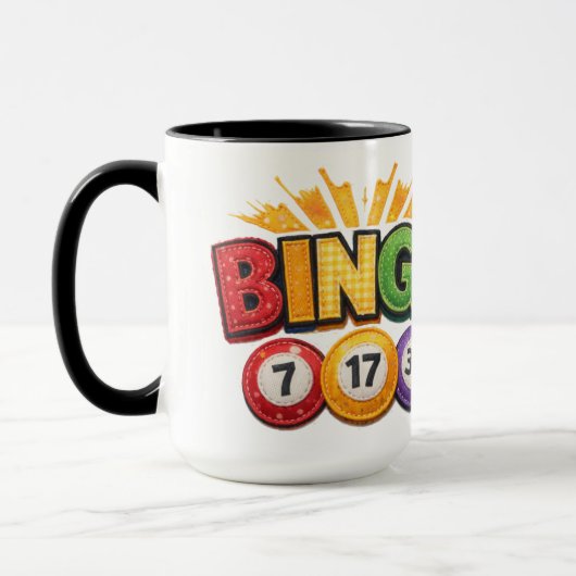 BINGO Patchwork Applikation  Tasse (Links)