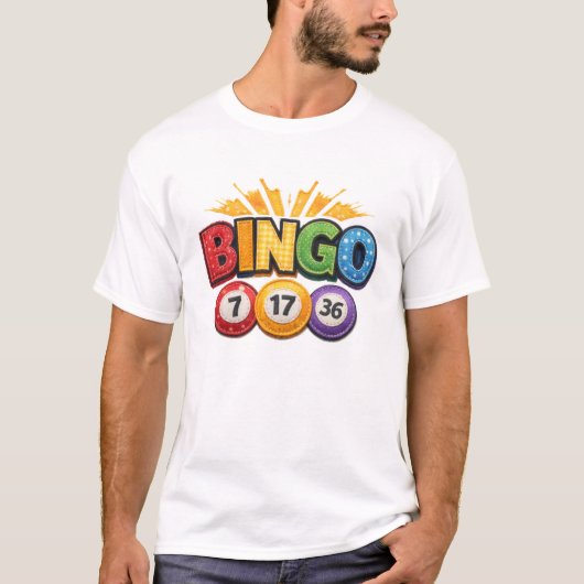 BINGO Patchwork Appliqué  T-Shirt (Vorderseite)
