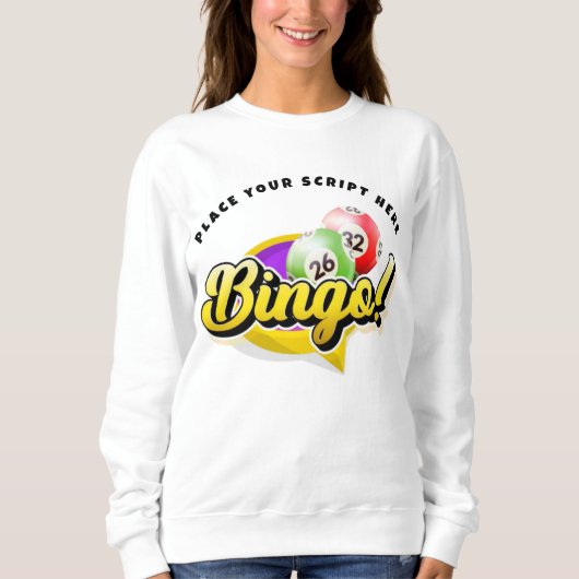 Bingo Personalisiert Sweatshirt (Vorderseite)