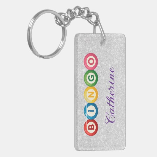 Bingo Personalized Keychain Schlüsselanhänger (Vorderseite links)
