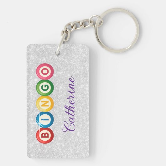 Bingo Personalized Keychain Schlüsselanhänger (Rückseite)