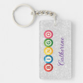 Bingo Personalized Keychain Schlüsselanhänger (Vorderseite)
