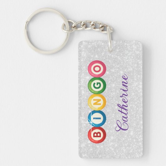 Bingo Personalized Keychain Schlüsselanhänger (Vorderseite)
