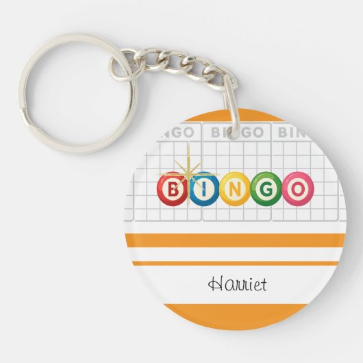 Bingo Personalized Keychain Schlüsselanhänger (Vorderseite)