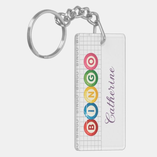 Bingo Personalized Keychain Schlüsselanhänger (Vorderseite links)
