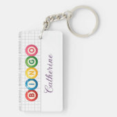 Bingo Personalized Keychain Schlüsselanhänger (Rückseite)