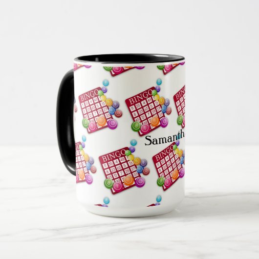 Bingo Personalized Mug Tasse (Vorderseite Links)