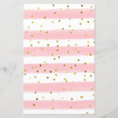 Bingo Pink Heißluftballon Jungle Babydusche (Rückseite)