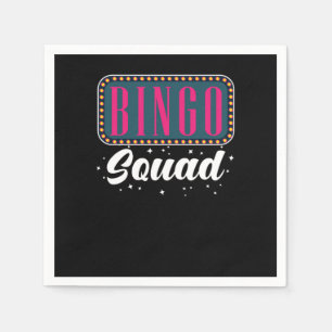 Bingo Player Balls Lucky Number Serviette