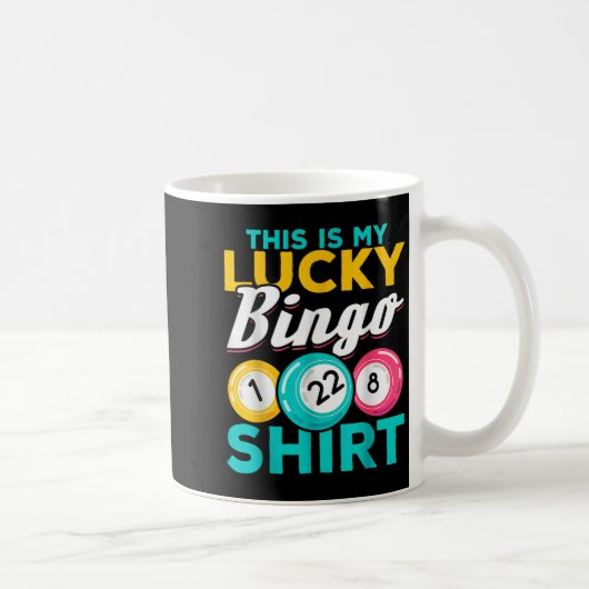 Bingo Player Das ist mein glücklicher Bingo Funny  Kaffeetasse (Rechts)