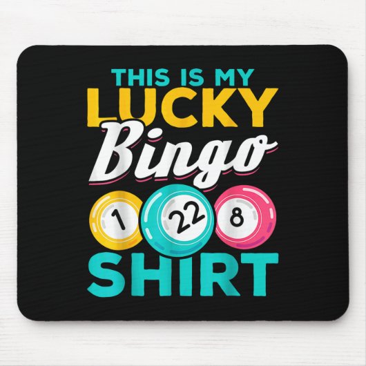Bingo Player Das ist mein glücklicher Bingo Funny Mousepad (Vorne)