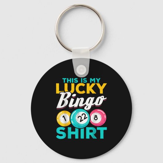 Bingo Player Das ist mein glücklicher Bingo Funny Schlüsselanhänger (Vorderseite)