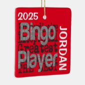 Bingo Player Extraordinaire CUSTOM Keramikornament (Rechts)