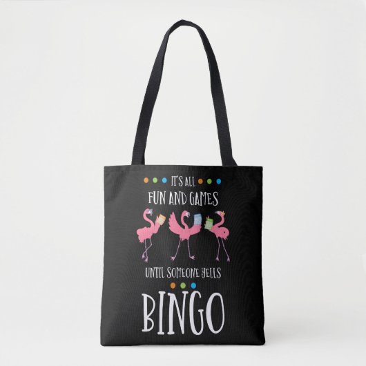 Bingo Player, Flamingo, Bingo Balls Tasche (Vorderseite)