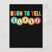 Bingo Player Funny Bingo Abhängiger Spaß Postkarte (Vorderseite)