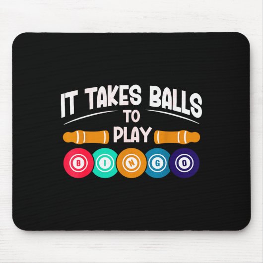 Bingo Player Funny Bingo Quote Lucky Bingo Design Mousepad (Vorne)