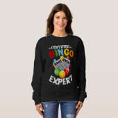 Bingo Player Gambling - Certified Bingo Expert Fun Sweatshirt (Vorne ganz)
