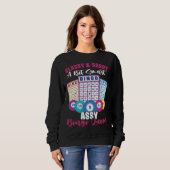 Bingo Player Gambling Lottery Bingo Card Bingo Que Sweatshirt (Vorne ganz)