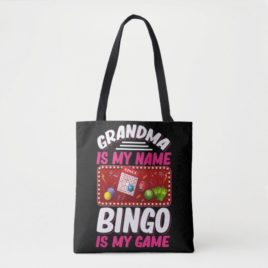 Bingo Player Großmutter Funny Bingo Oma Tasche (Vorderseite)