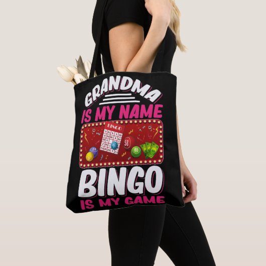 Bingo Player Großmutter Funny Bingo Oma Tasche (Von Nahem)
