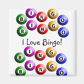Bingo Player "I Liebe Bingo" Magnet (Vorne)