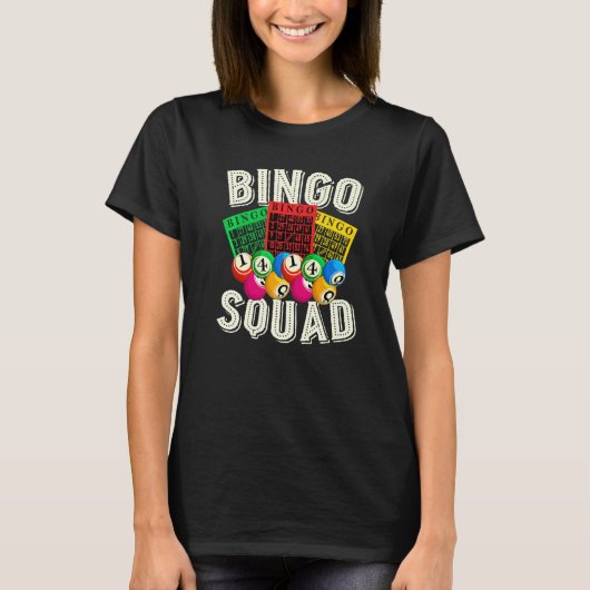 Bingo Player Lottery Bingo Squad Gambling Lotto Bi T-Shirt (Vorderseite)