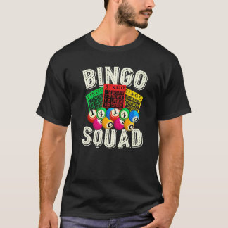 Bingo Player Lottery Bingo Squad Gambling Lotto Bi T-Shirt